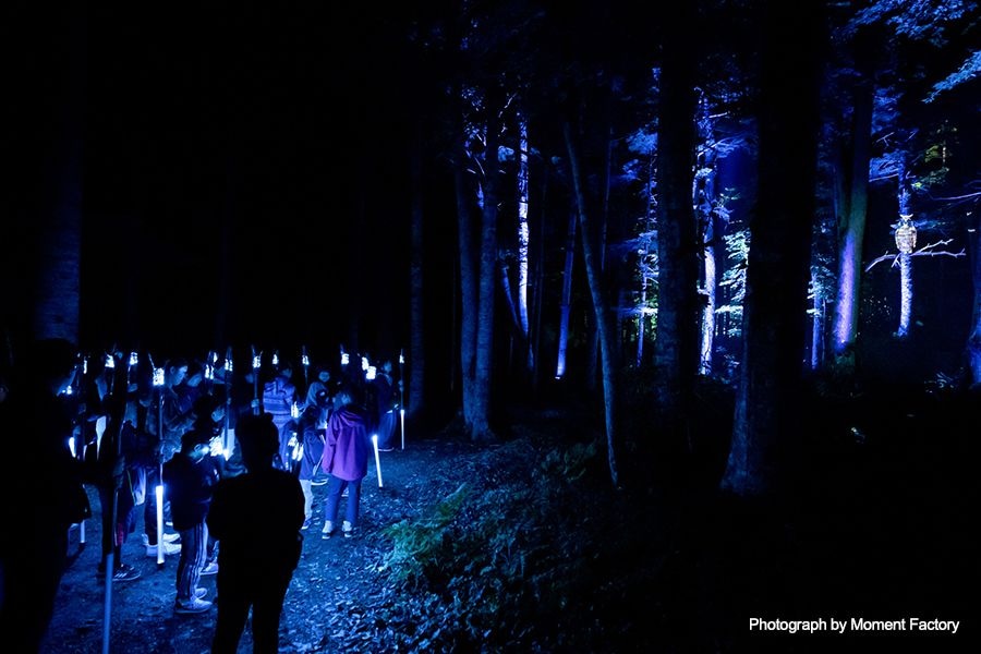 案例｜w88win优德为壮观的Kamuy Lumina魔法夜行旅游项目提供配乐设备
