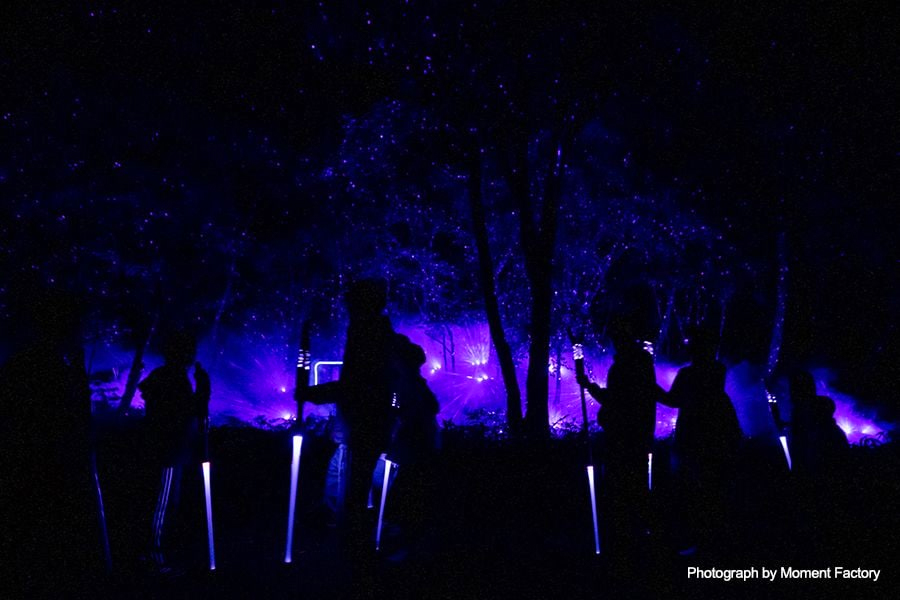 案例｜w88win优德为壮观的Kamuy Lumina魔法夜行旅游项目提供配乐设备